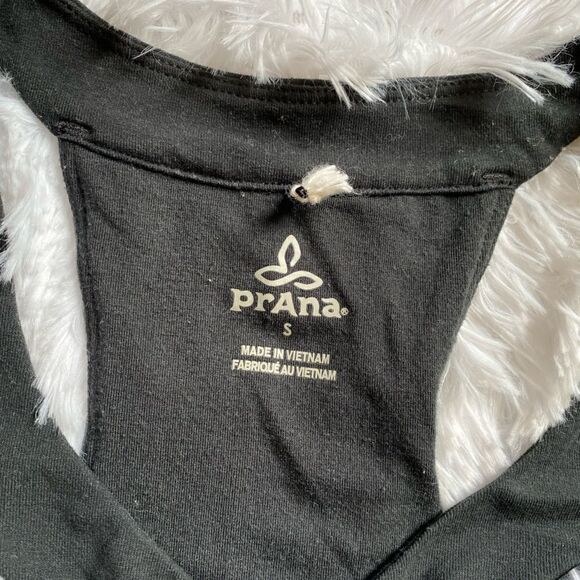 Prana Rainblur Shauna Racerback Black White Sleeveless Dress Size Small - Picture 4 of 7